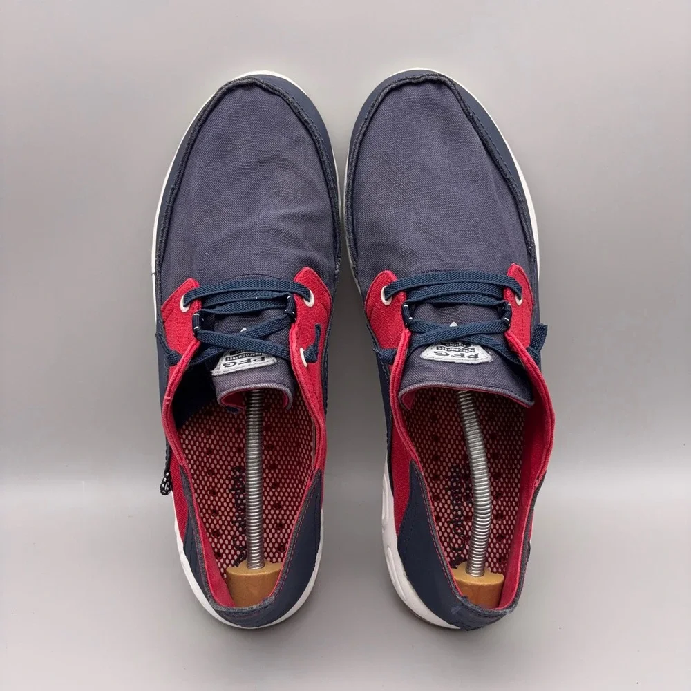 Columbia Boat Shoes Mens 12 Navy Blue Red Colorblock PFG Bahama Vent Fishing